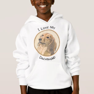 Camiseta Pintura de Dachshund (Longhaired) - Arte de Cão O