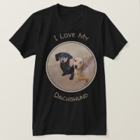 Pintura de Dachshund (Smooth) - Arte de Cão Origin