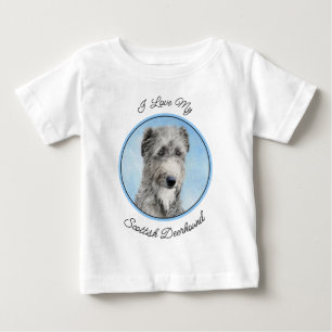 Camiseta Pintura de Deerhound Escocês - Arte de Cachorro Or