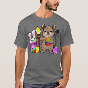 Camiseta Pintura de degu cúmulo Ovos de Páscoa