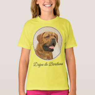 Camiseta Pintura de Dogue de Bordeaux - Arte Original de Ca
