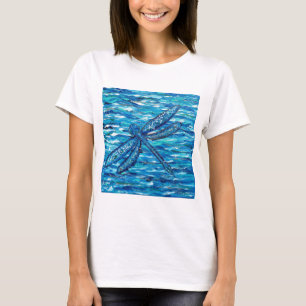 Camiseta Pintura de Dragonfly Azul