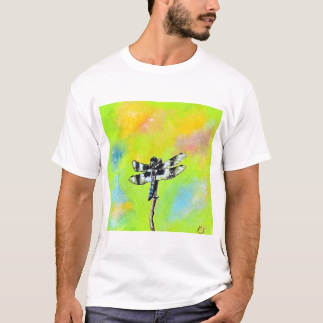 Camiseta Pintura de Dragonfly Shimmering (Frente)
