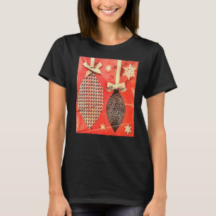 Camiseta Pintura de Enfeites de natal de travamento diverti