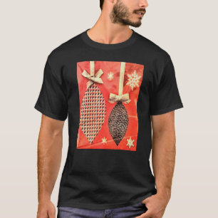 Camiseta Pintura de Enfeites de natal de travamento diverti