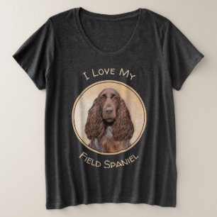 Camiseta Pintura de Espanhol de Campo - Arte de Cachorro Or