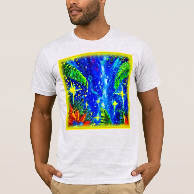 Camiseta Pintura De Estrelas Da Selva. Comprar Agora (Frente)