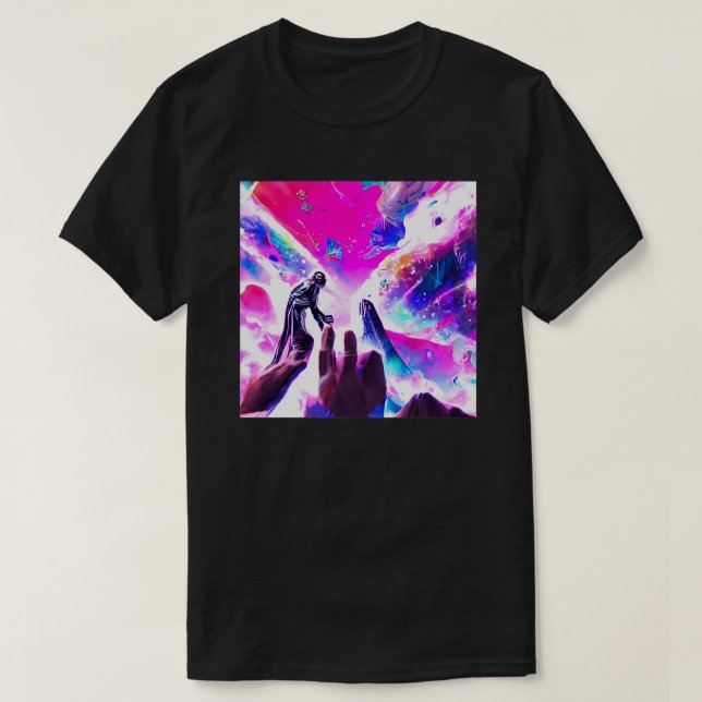 Camiseta Pintura de Fantasia Surreal Hallelujah (Frente do Design)