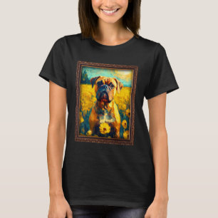 Camiseta Pintura de Flor de Girassol Mãe Mulheres Floral
