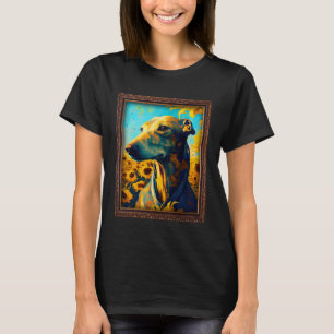 Camiseta Pintura de Flor de Girassol Mãe Mulheres Floral