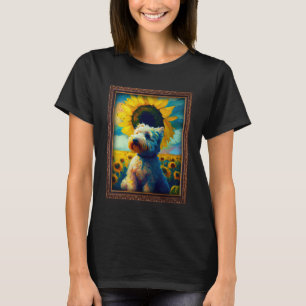 Camiseta Pintura De Flor De Girassol Mãe Mulheres Floral