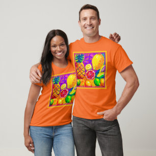 Camiseta Pintura de Frutas Saborosas. Compre Agora