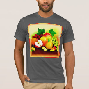 Camiseta Pintura de Frutas Tropicais. Comprar Agora