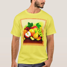 Camiseta Pintura de Frutas Tropicais. Comprar Agora