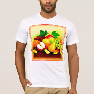 Camiseta Pintura de Frutas Tropicais. Comprar Agora