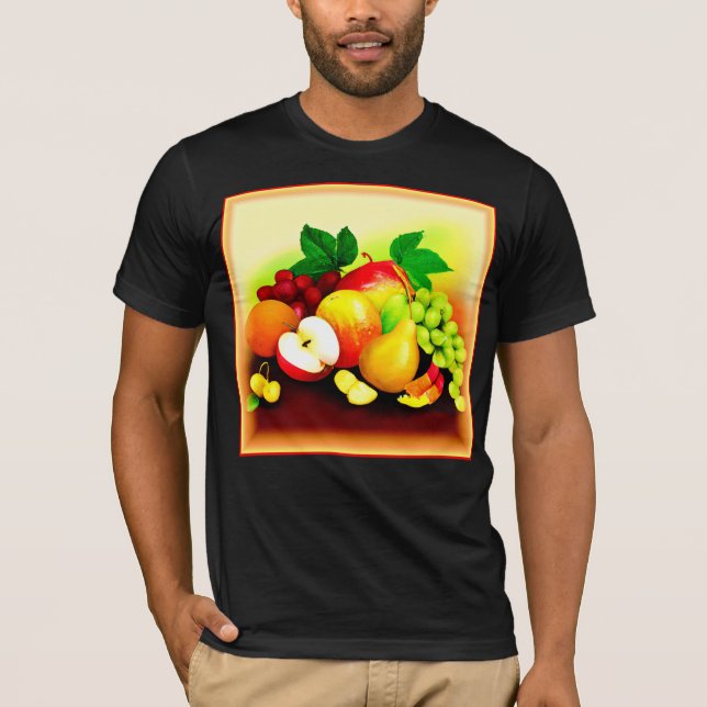 Camiseta Pintura de Frutas Tropicais. Comprar Agora (Frente)