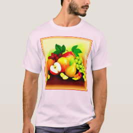 Camiseta Pintura de Frutas Tropicais. Comprar Agora