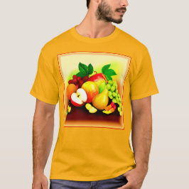 Camiseta Pintura de Frutas Tropicais. Comprar Agora