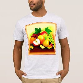 Camiseta Pintura de Frutas Tropicais. Comprar Agora