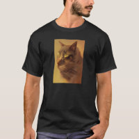 Pintura de gato abstrato