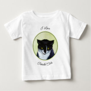 Camiseta Pintura de Gato Smoking - Arte Original de Gato Fo
