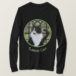 Camiseta Pintura De Gato Tuxedo - Arte De Gato Original Bon