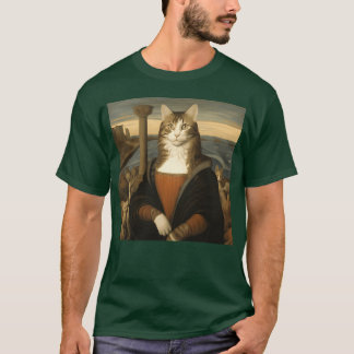 Camiseta Pintura de Gatos Elegante para Gif de Gatos Adoráv