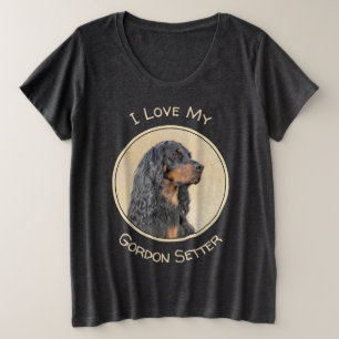 Camiseta Pintura de Gordon Setter - Arte de Cachorro Origin