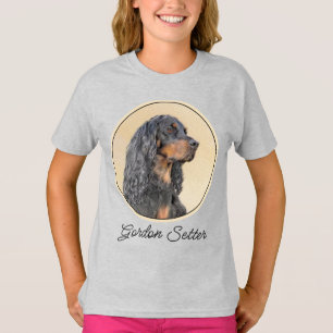 Camiseta Pintura de Gordon Setter - Arte de Cachorro Origin
