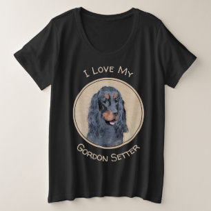 Camiseta Pintura de Gordon Setter - Arte de Cachorro Origin