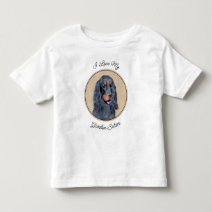 Camiseta Pintura de Gordon Setter - Arte de Cachorro Origin
