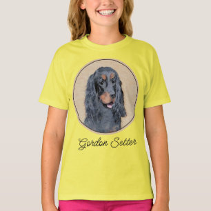 Camiseta Pintura de Gordon Setter - Arte de Cachorro Origin