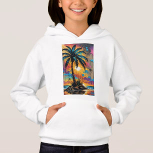 Camiseta pintura de grafite de praia de palma