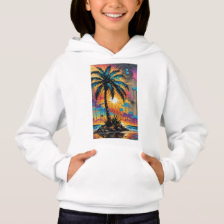 Camiseta pintura de grafite de praia de palma