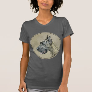 Camiseta Pintura de Great Dane (Brindle) - Arte Original de
