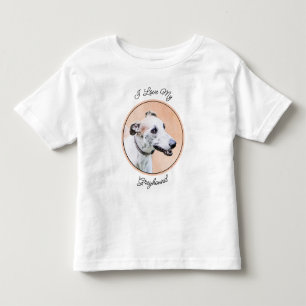 Camiseta Pintura de Greyhound - Arte de Cachorro Original