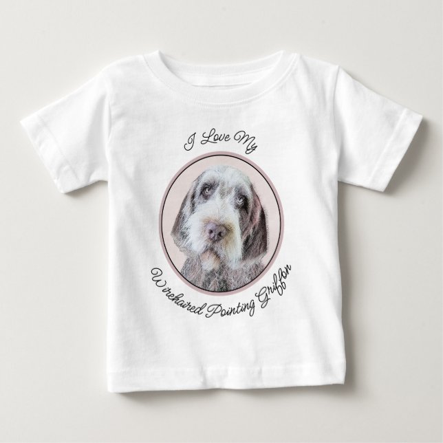 Camiseta Pintura de Griffon por Cabeireiros - Arte Canina (Frente)