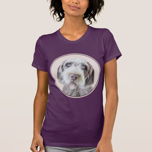Camiseta Pintura de Griffon por Cabeireiros - Arte Canina (Frente)