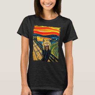 Camiseta Pintura De Gritar De Gato Laranja, Gato Mãe,