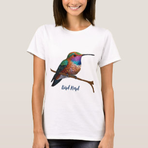 Camiseta Pintura de Hummingbird de Vibrant Allen