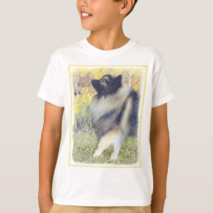 Camiseta Pintura de Keeshond Aspen - Arte de Cachorro Origi