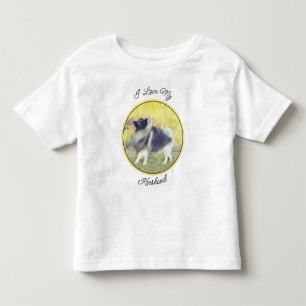 Camiseta Pintura de Keeshond Aspen - Arte de Cachorro Origi