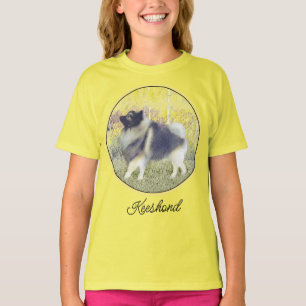 Camiseta Pintura de Keeshond Aspen - Arte de Cachorro Origi