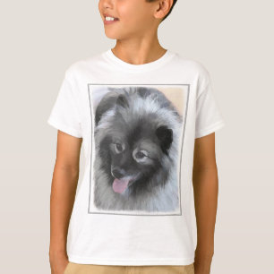 Camiseta Pintura de Keeshond Bailey - Arte de Cachorro Orig