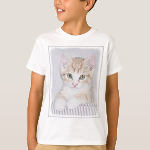 Camiseta Pintura de Kitten Orange Tabby - Arte Original par