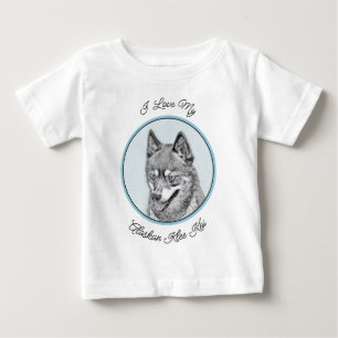 Camiseta Pintura de Klee Kai no Alasca - Arte de Cachorro O