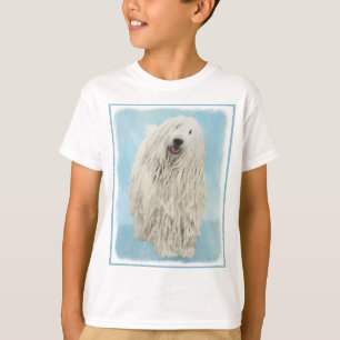 Camiseta Pintura de Komondor - Arte de Cachorro Original