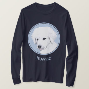 Camiseta Pintura de Kuvasz - Arte Cão Original Bonita