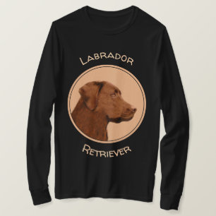 Camiseta Pintura de Labrador Retriever (Chocolate) - Arte C