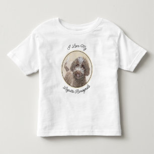Camiseta Pintura de Lagotto Romagnolo - Arte de Cachorro Or